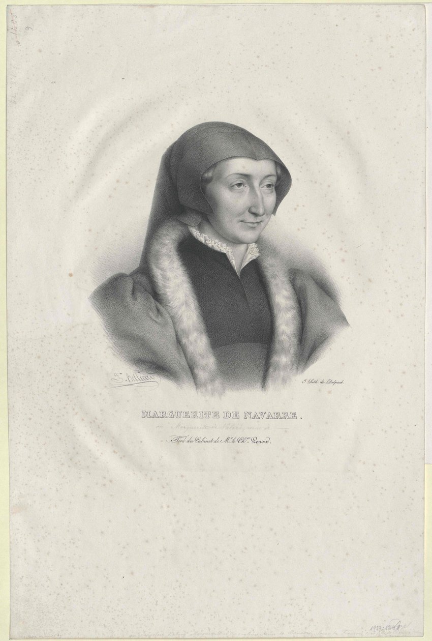Księżniczka Francji Małgorzata (druk) autorstwa Artist Unknown