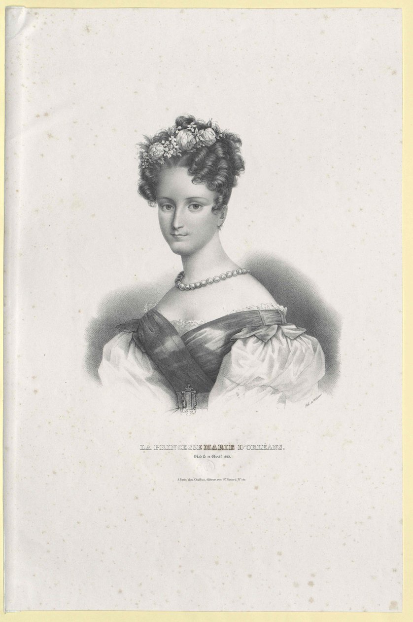 Księżniczka Francji Maria (druk) autorstwa Artist Unknown