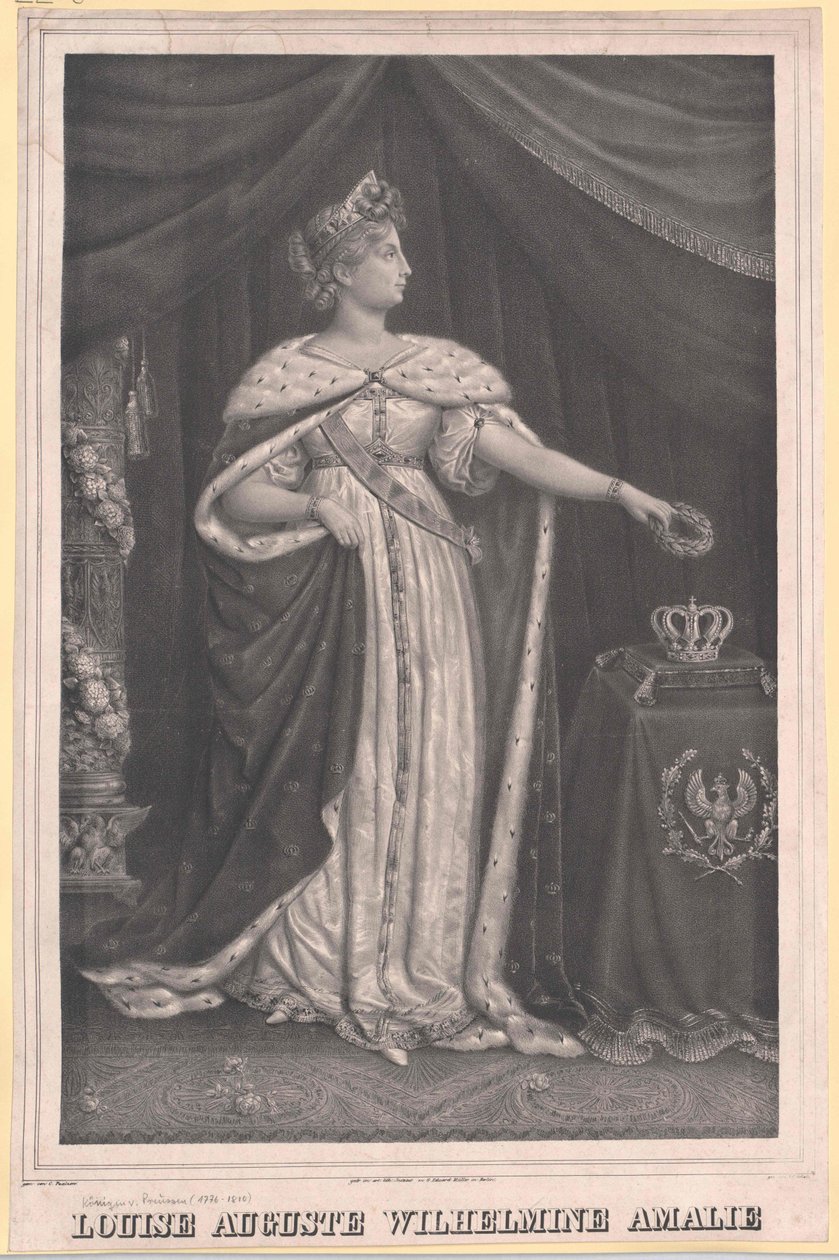 Księżniczka Meklemburgii-Strelitz Louise autorstwa Artist Unknown
