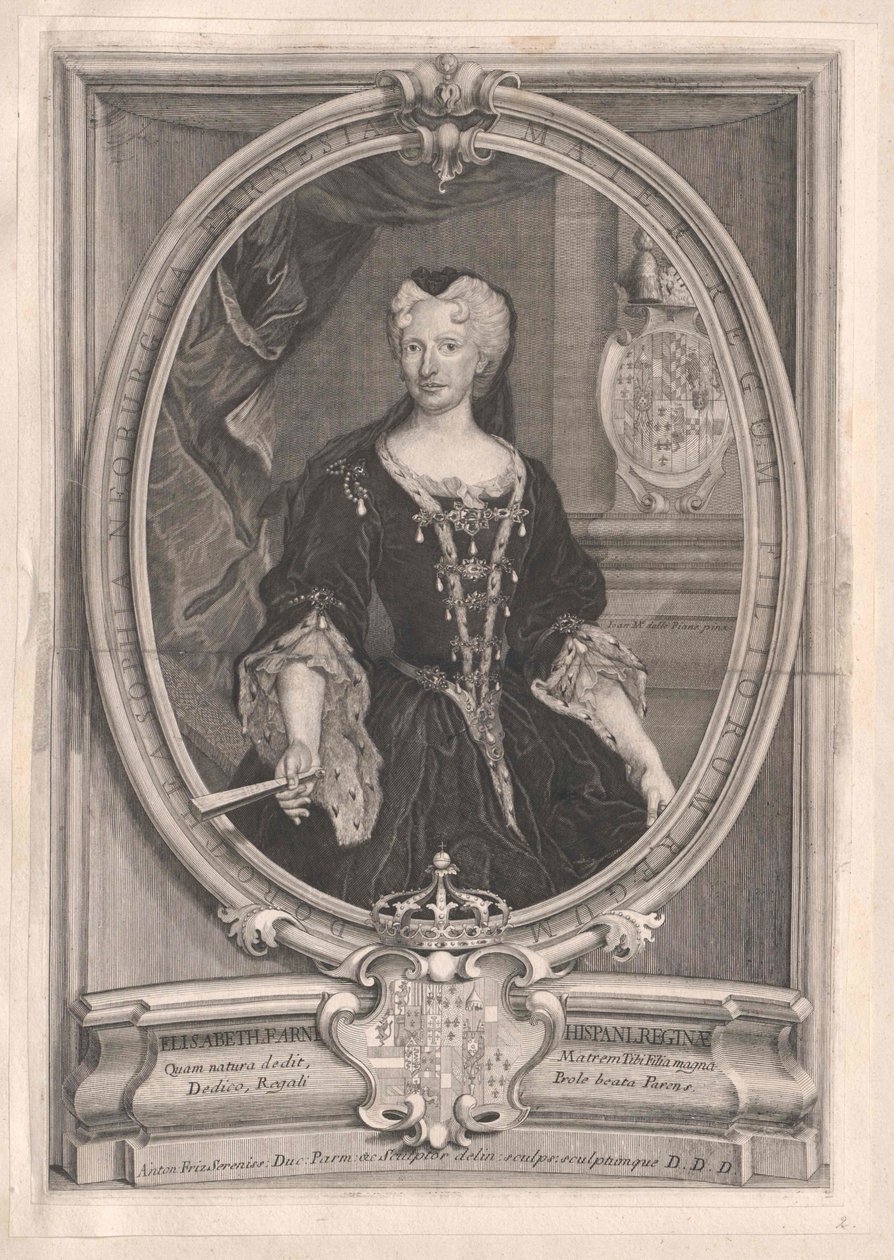 Księżniczka parmeńsko-farneńska Elżbieta autorstwa Artist Unknown