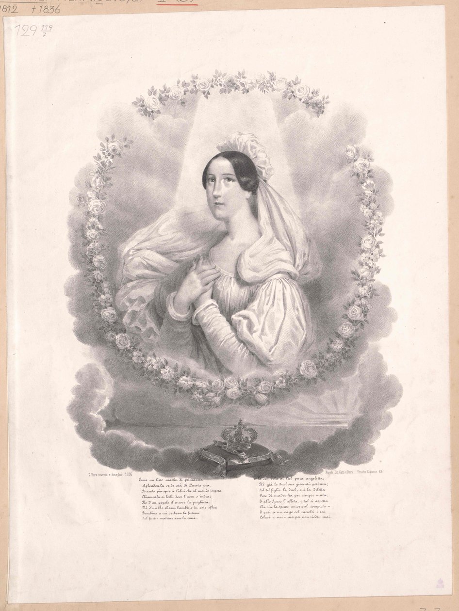 Księżniczka Sabaudii Krystyna (druk) autorstwa Artist Unknown