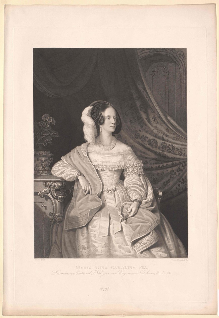Księżniczka Sabaudii-Sardynii Maria Anna autorstwa Artist Unknown
