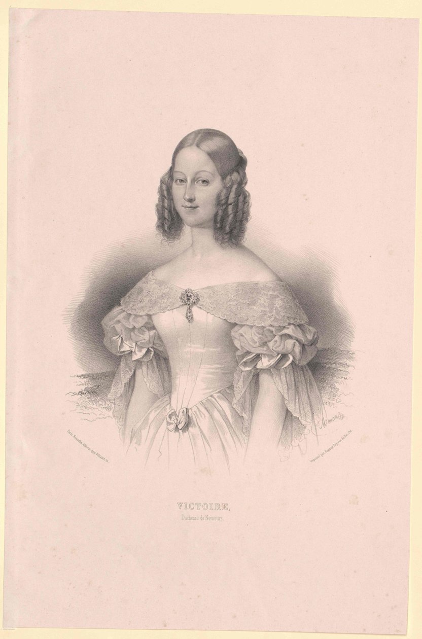 Księżniczka Sachsen-Coburg-Gotha Wiktoria autorstwa Artist Unknown