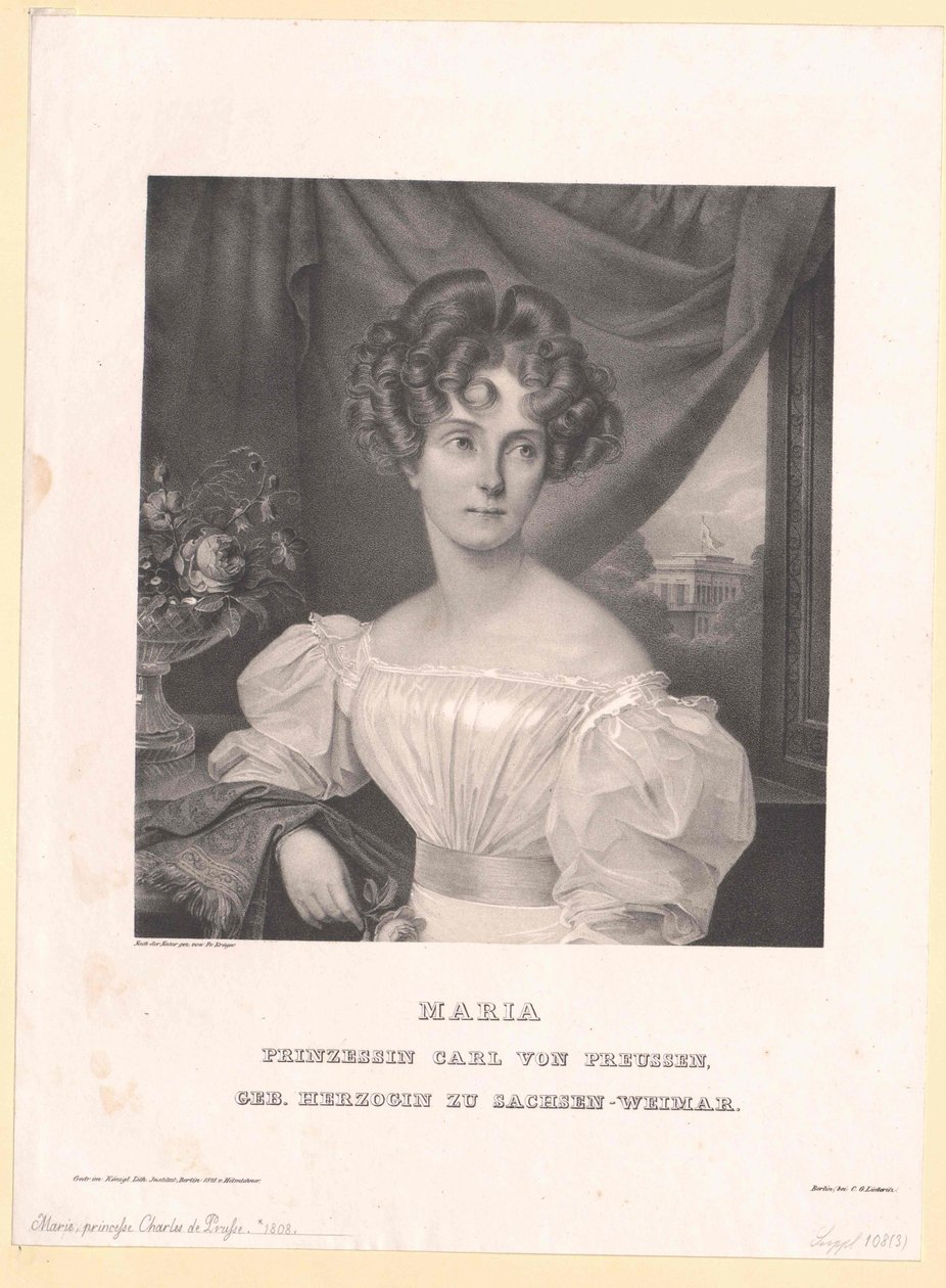Księżniczka Saksonii-Weimar Eisenach Maria autorstwa Artist Unknown