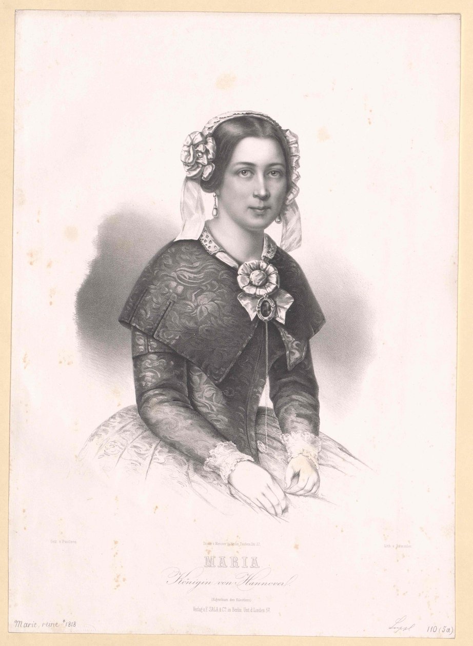 Księżniczka Saksonii Altenburg Maria autorstwa Artist Unknown