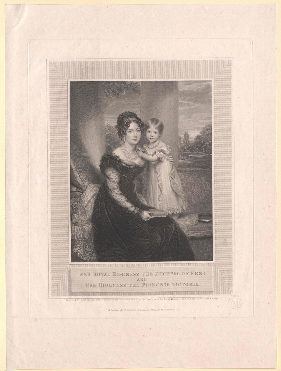 Księżniczka Saksonii Coburg-Saalfeld Wiktoria autorstwa Artist Unknown