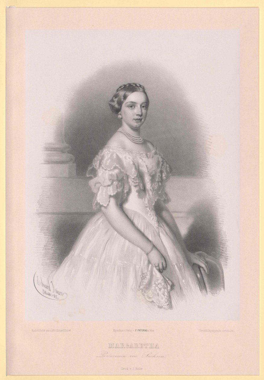 Księżniczka Saksonii Małgorzata autorstwa Artist Unknown