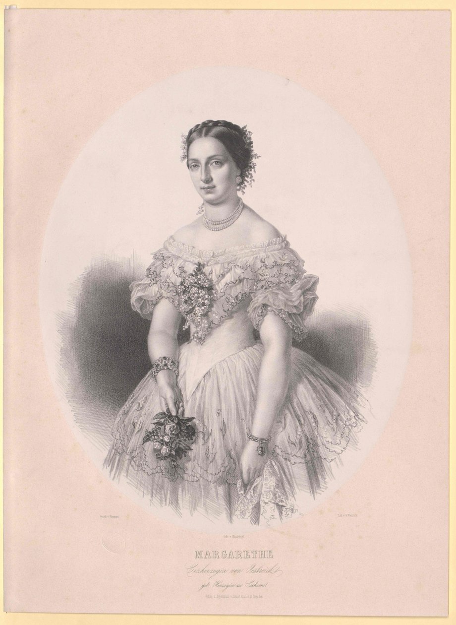 Księżniczka Saksonii Małgorzata autorstwa Artist Unknown