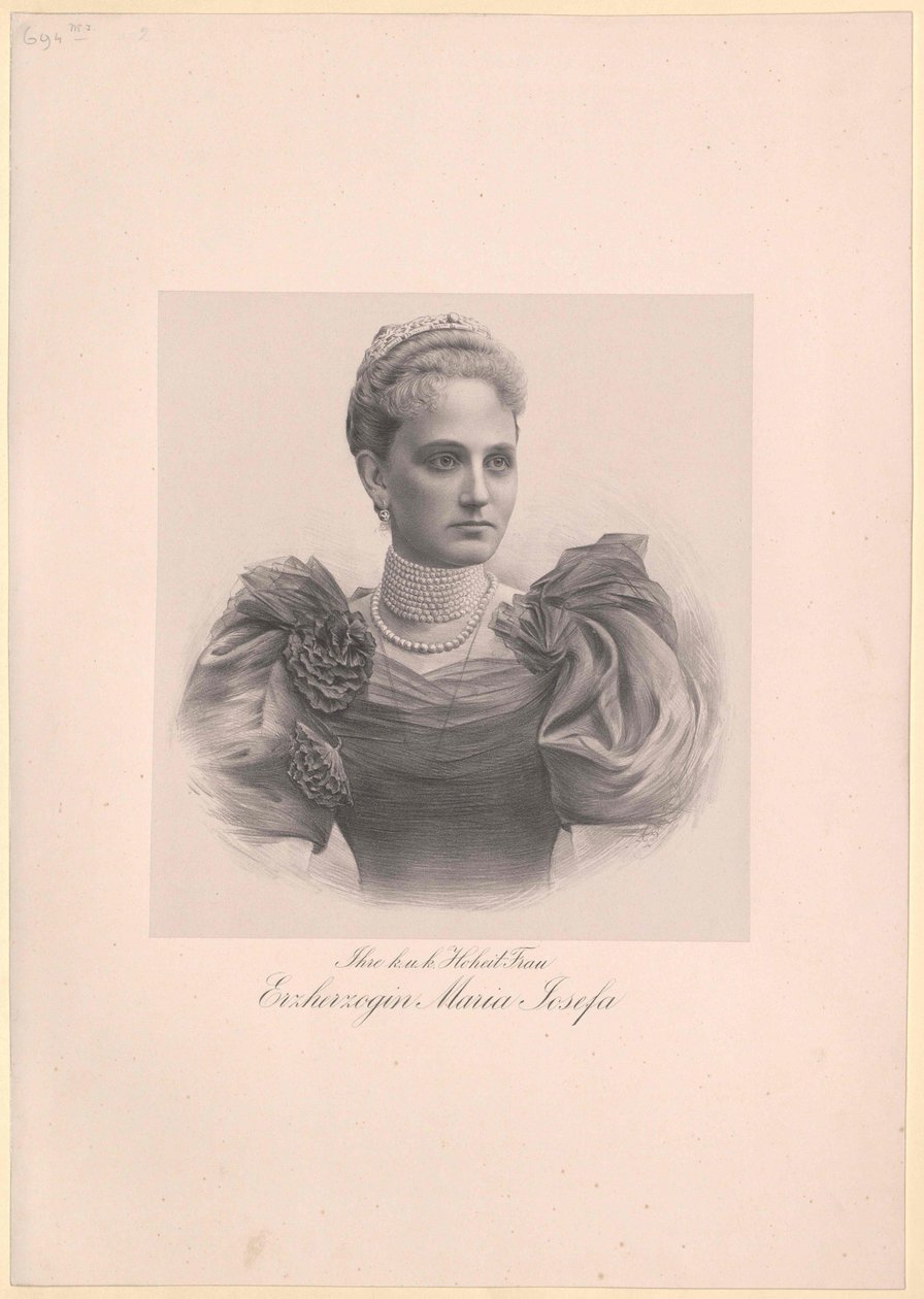 Księżniczka Saksonii Maria Józefa autorstwa Artist Unknown