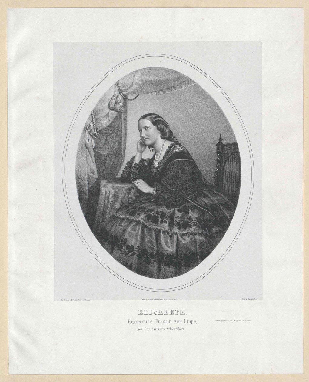 Księżniczka Schwarzburg-Rudolstadt Elżbieta autorstwa Artist Unknown