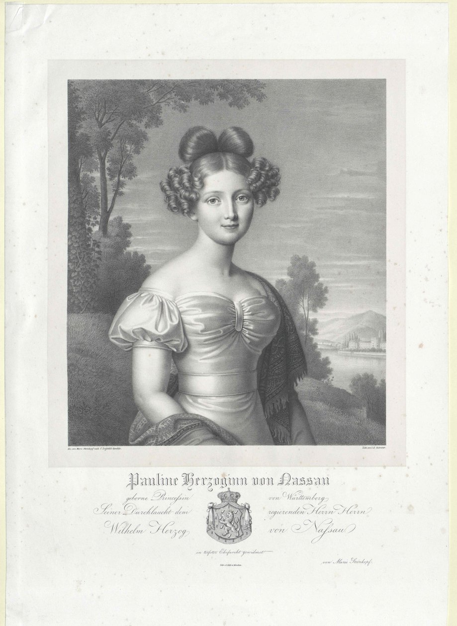 Księżniczka Wirtembergii Paulina autorstwa Artist Unknown