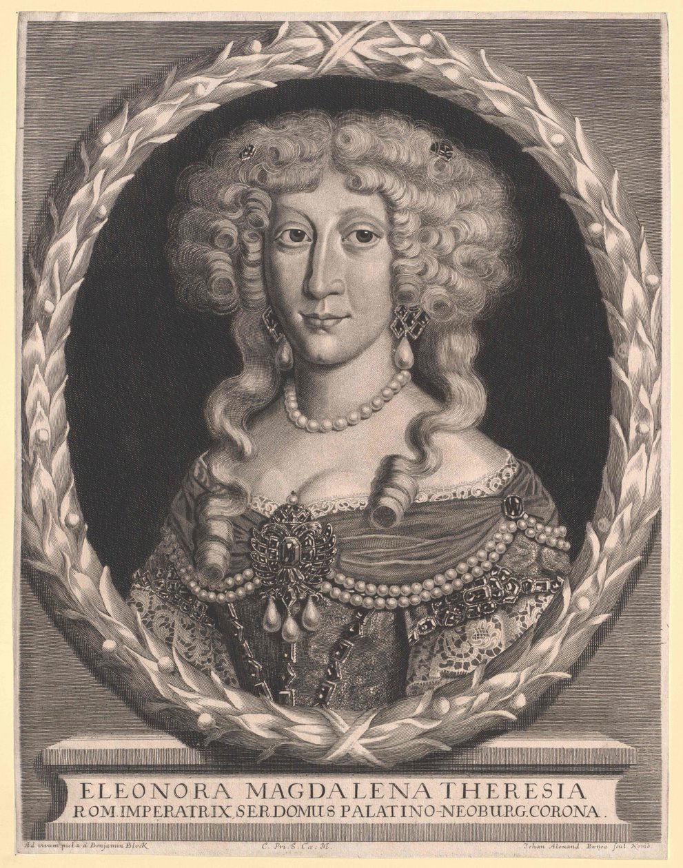 Księżniczka pałacu Eleonora Magdalena Teresa autorstwa Artist Unknown