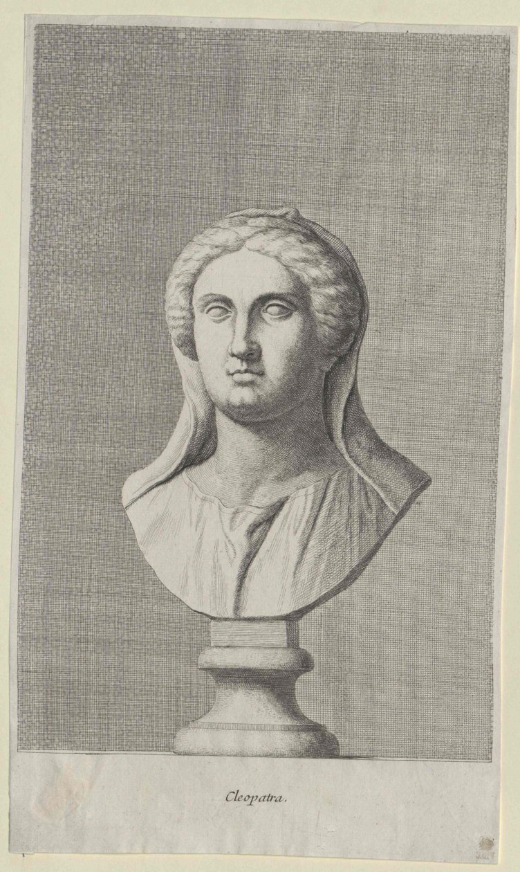 Królowa Egiptu Kleopatra VII (druk) autorstwa Artist Unknown