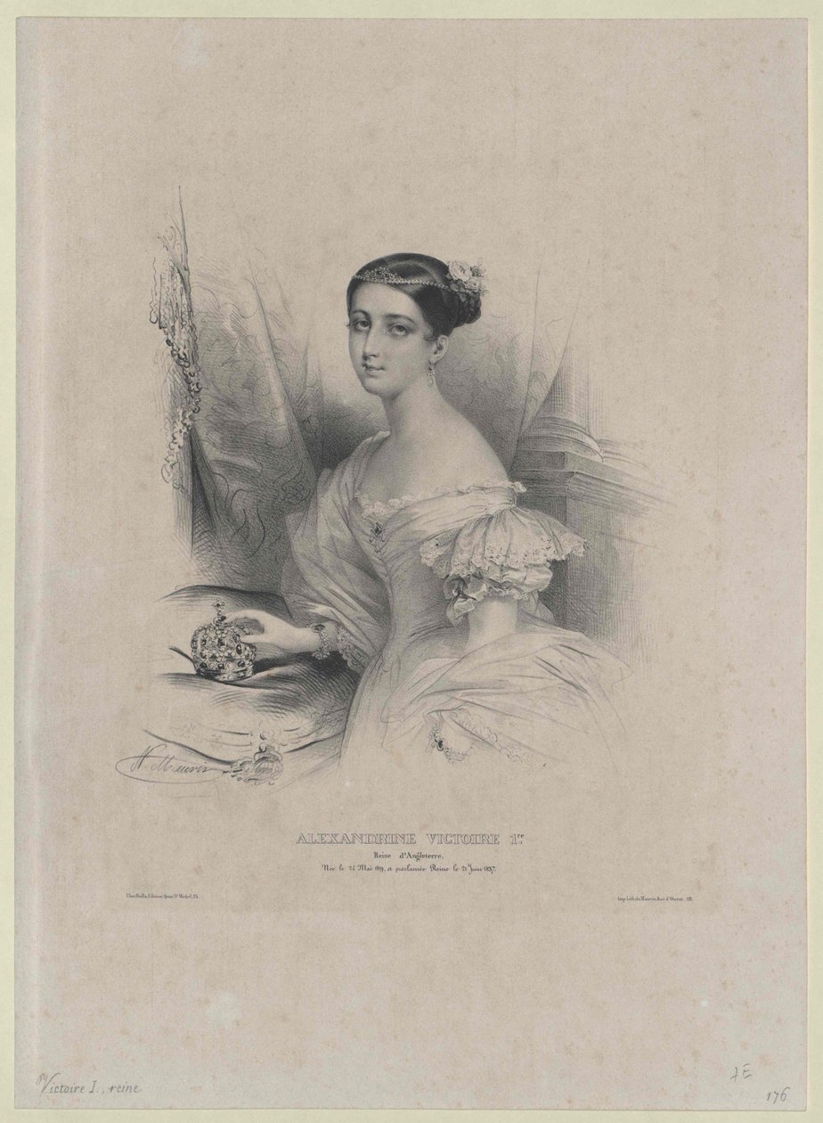Królowa Wielkiej Brytanii Wiktoria autorstwa Artist Unknown