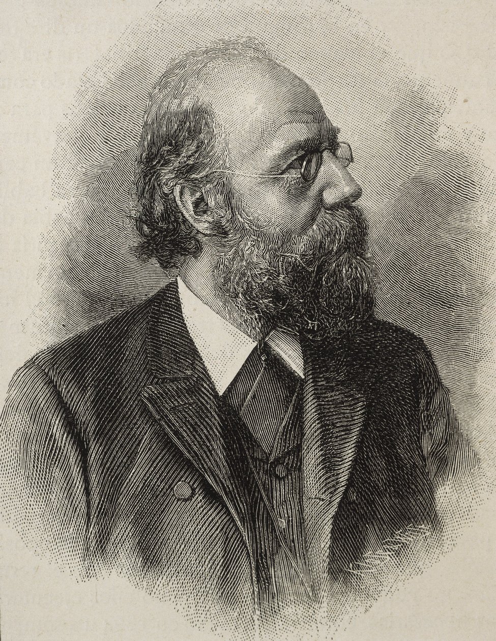 RICKERT, Heinrich (1863-1936). Niemiecki filozof, jeden z czołowych neokantystów. Rycina autorstwa Artist Unknown