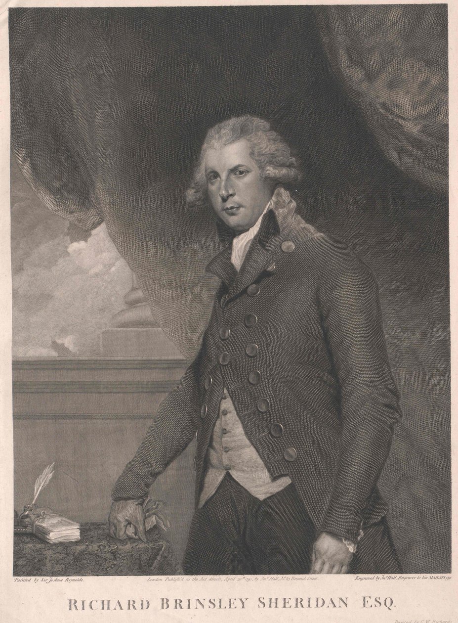 Richard Brinsley Sheridan autorstwa Artist Unknown