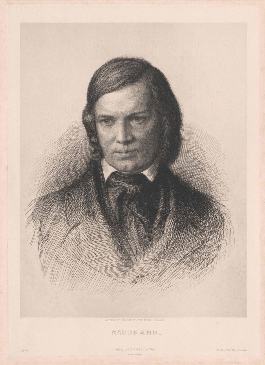 Robert Schumann autorstwa Artist Unknown