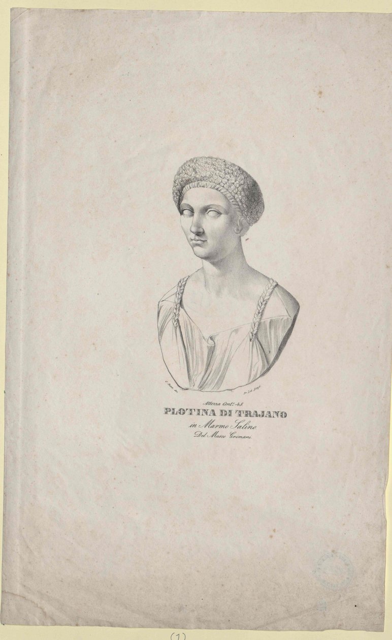 Rzymska cesarzowa Plotyna autorstwa Artist Unknown