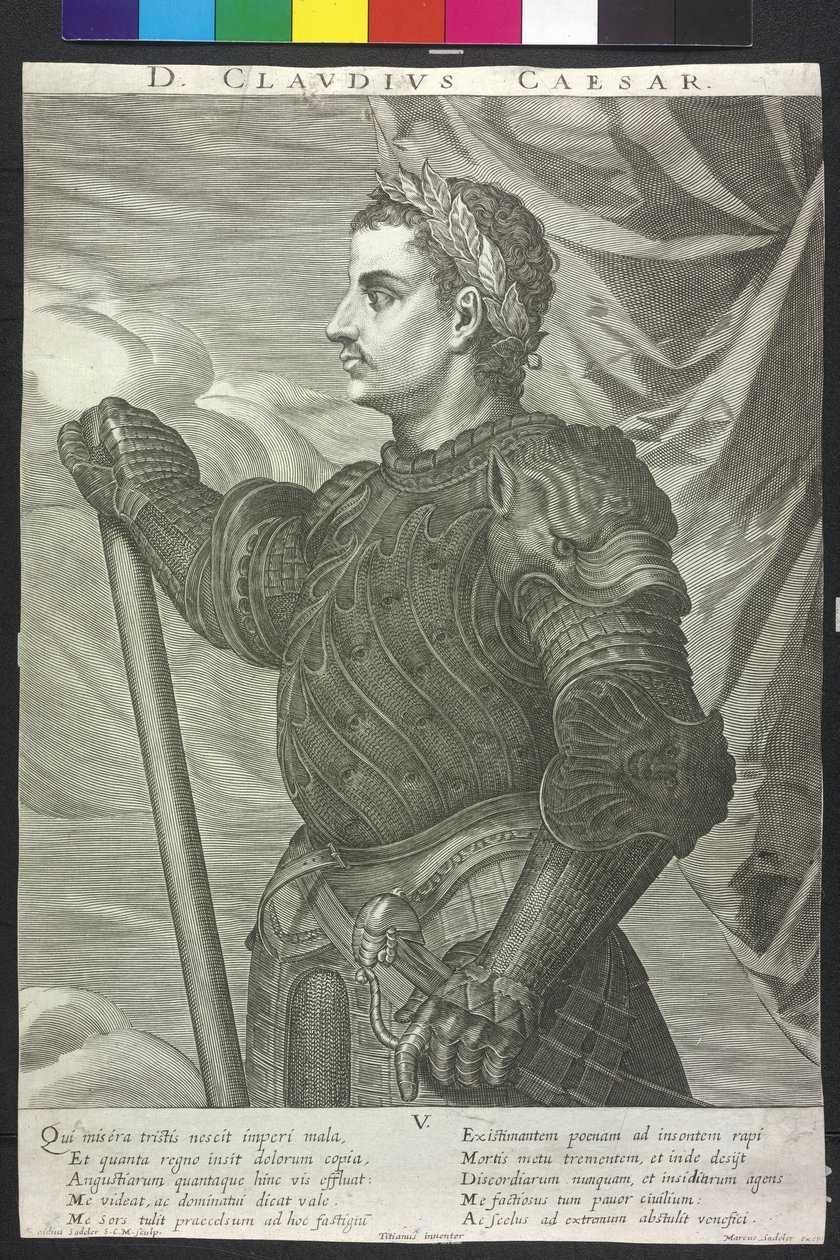Rzymski cesarz Klaudiusz autorstwa Artist Unknown