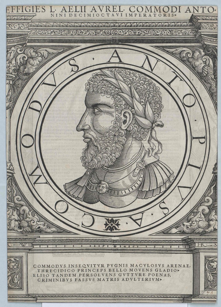 Rzymski cesarz Kommodus autorstwa Artist Unknown