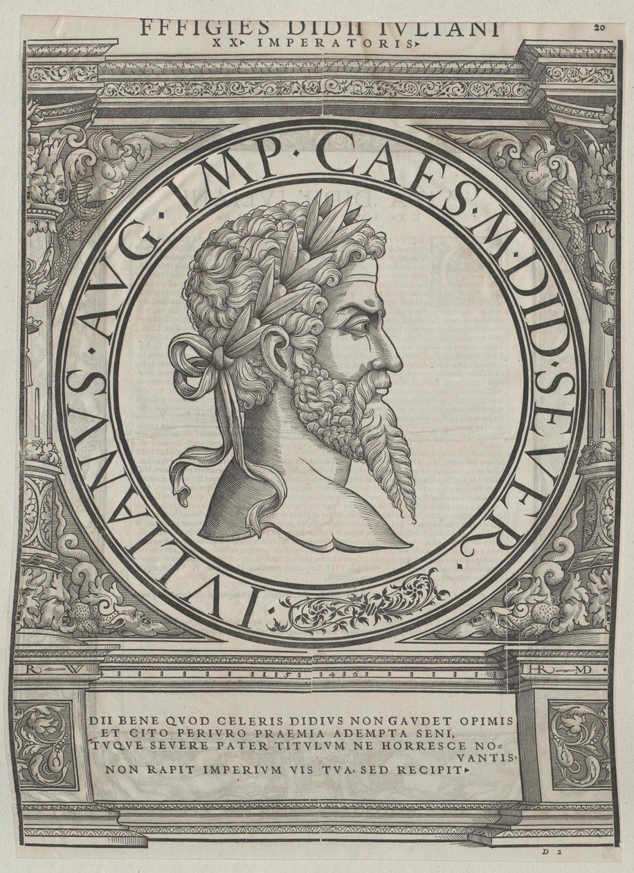 Cesarz rzymski Didius Julianus autorstwa Artist Unknown