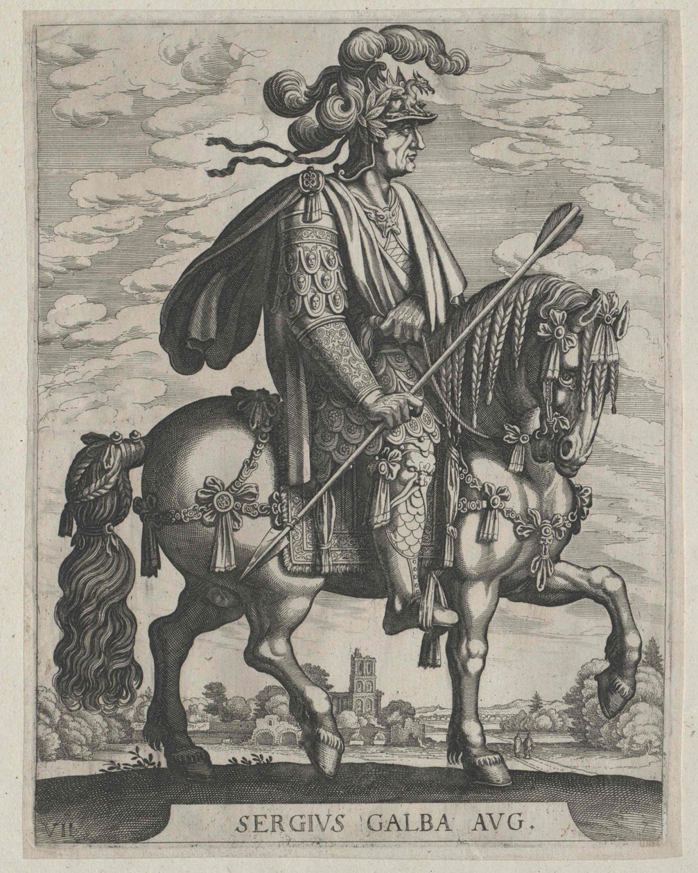 Rzymski cesarz Galba autorstwa Artist Unknown