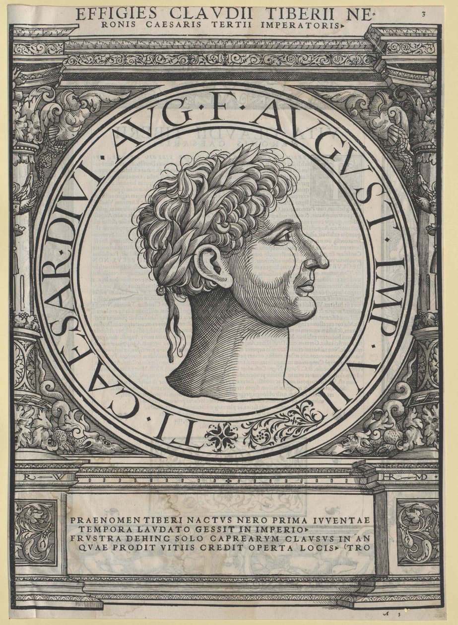 Cesarz rzymski Tyberiusz autorstwa Artist Unknown