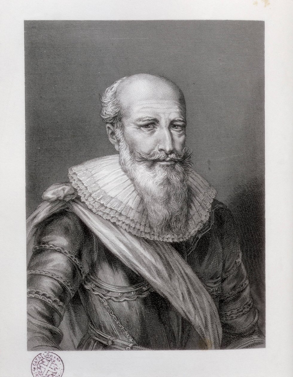 SULLY, Maksymilian z Bethune, książę (1560-1641). Angielski mąż stanu. Akwaforta. HISZPANIA. KATALONIA. Barcelona. Biblioteca de Catalunya (Biblioteka Narodowa Katalonii) autorstwa Artist Unknown