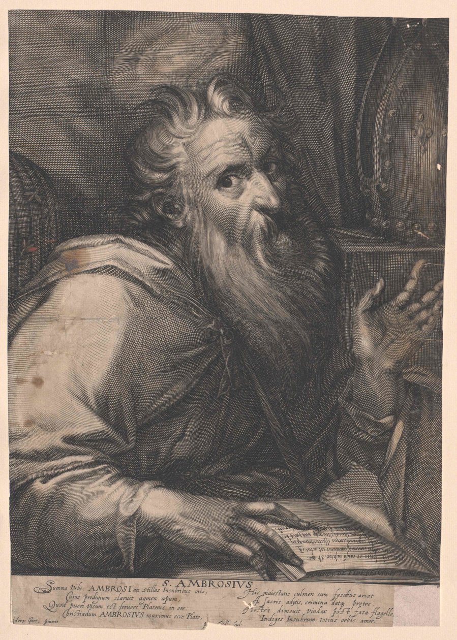 Święty Ambroży z Mediolanu autorstwa Artist Unknown
