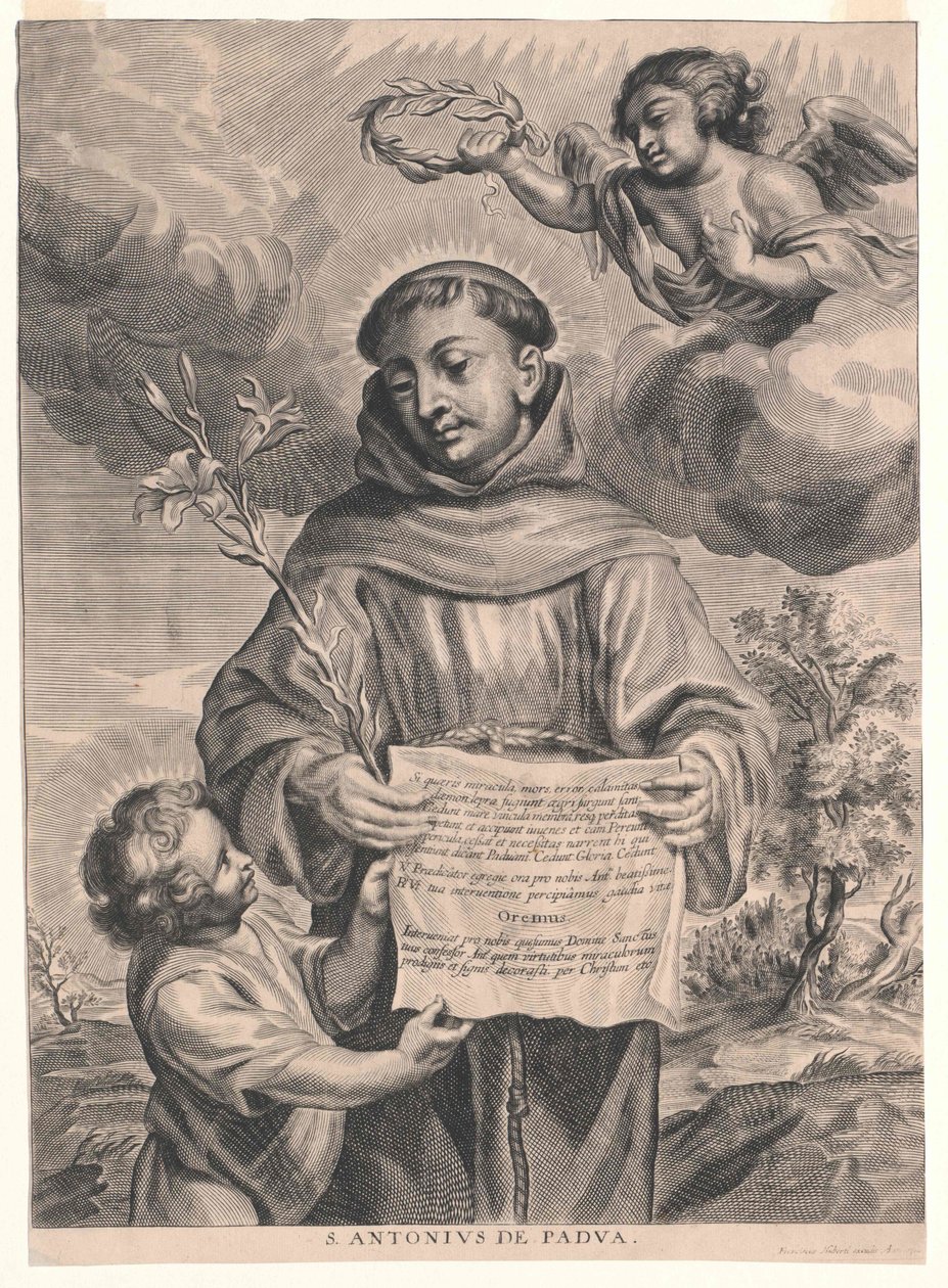 Święty Anton z Padwy autorstwa Artist Unknown