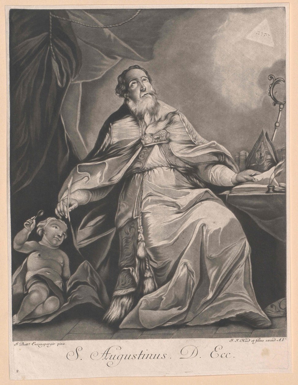 Święty Augustyn z Hippony autorstwa Artist Unknown