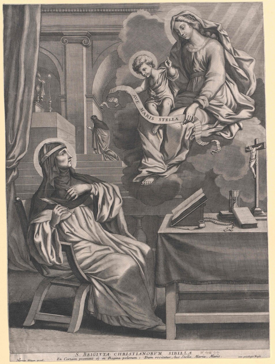 Święta Brygida Szwedzka autorstwa Artist Unknown