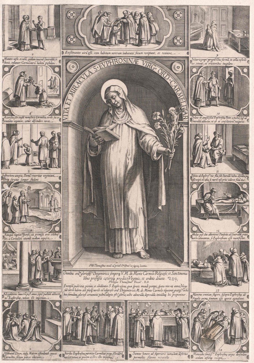 Święta Eufrozyna z Aleksandrii autorstwa Artist Unknown