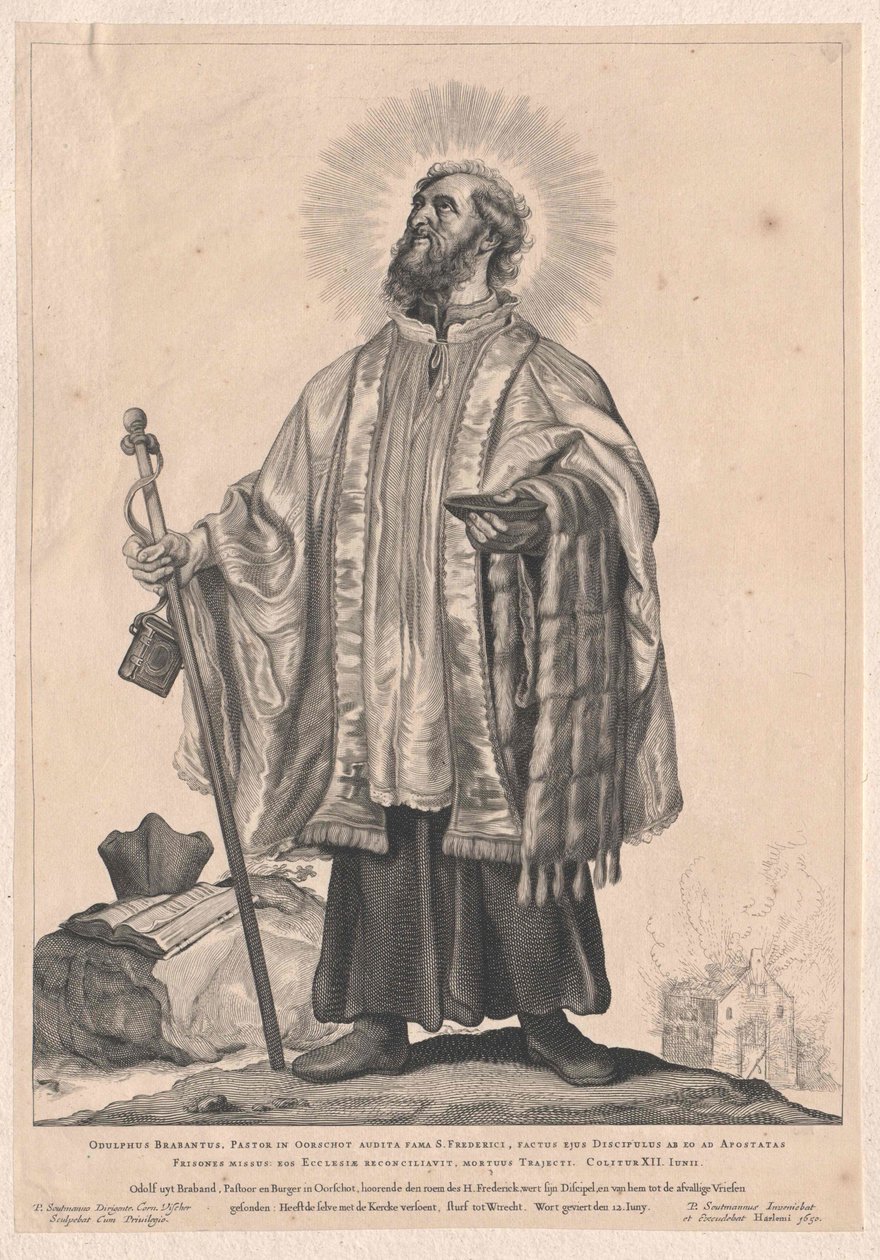 Święty Odulf z Utrechtu autorstwa Artist Unknown