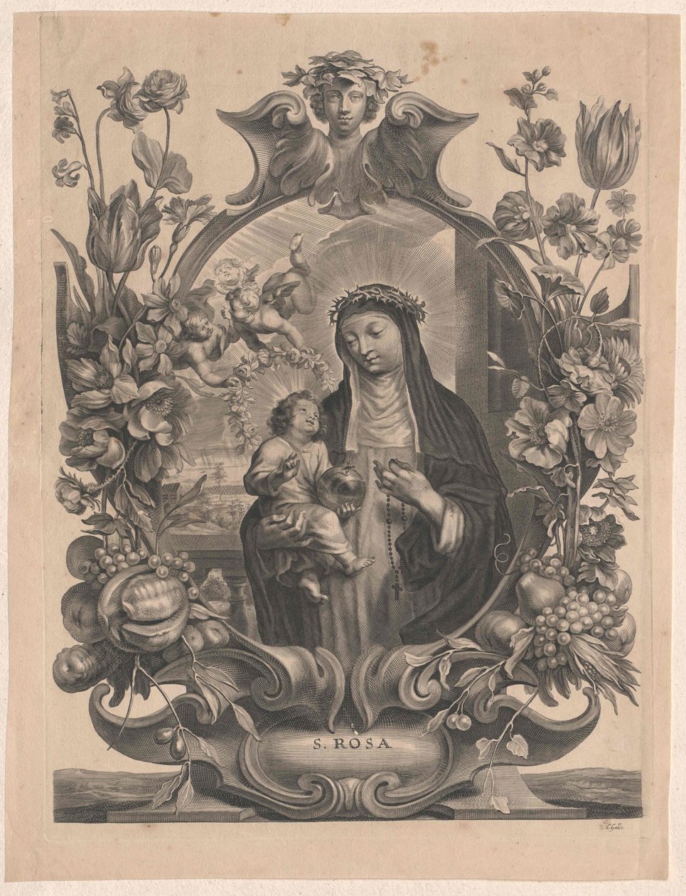 Święta Róża z Limy autorstwa Artist Unknown