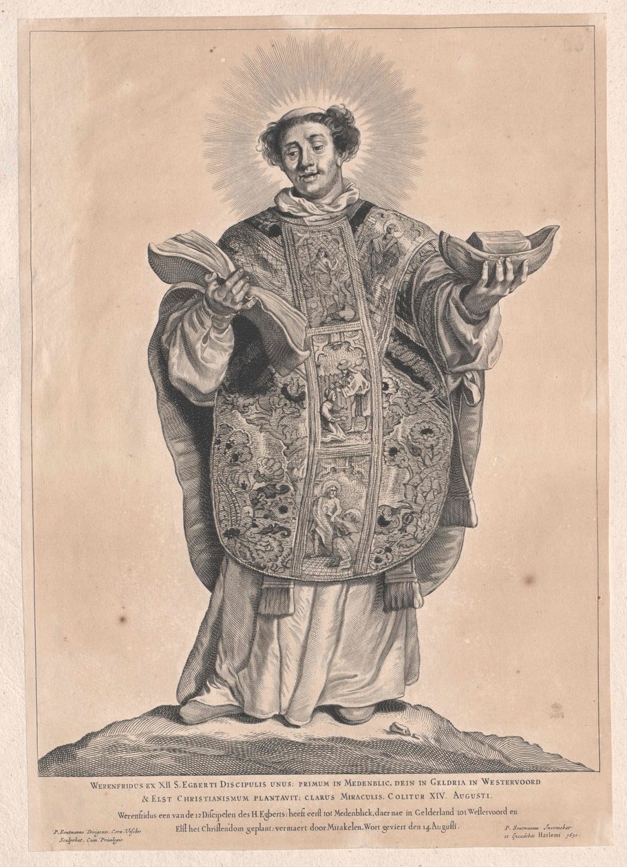 Święty Werenfrid autorstwa Artist Unknown