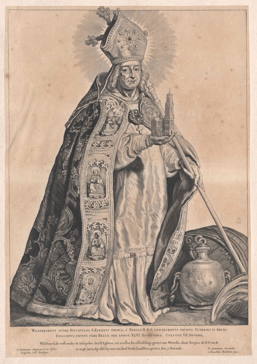 Święty Willibrord autorstwa Artist Unknown
