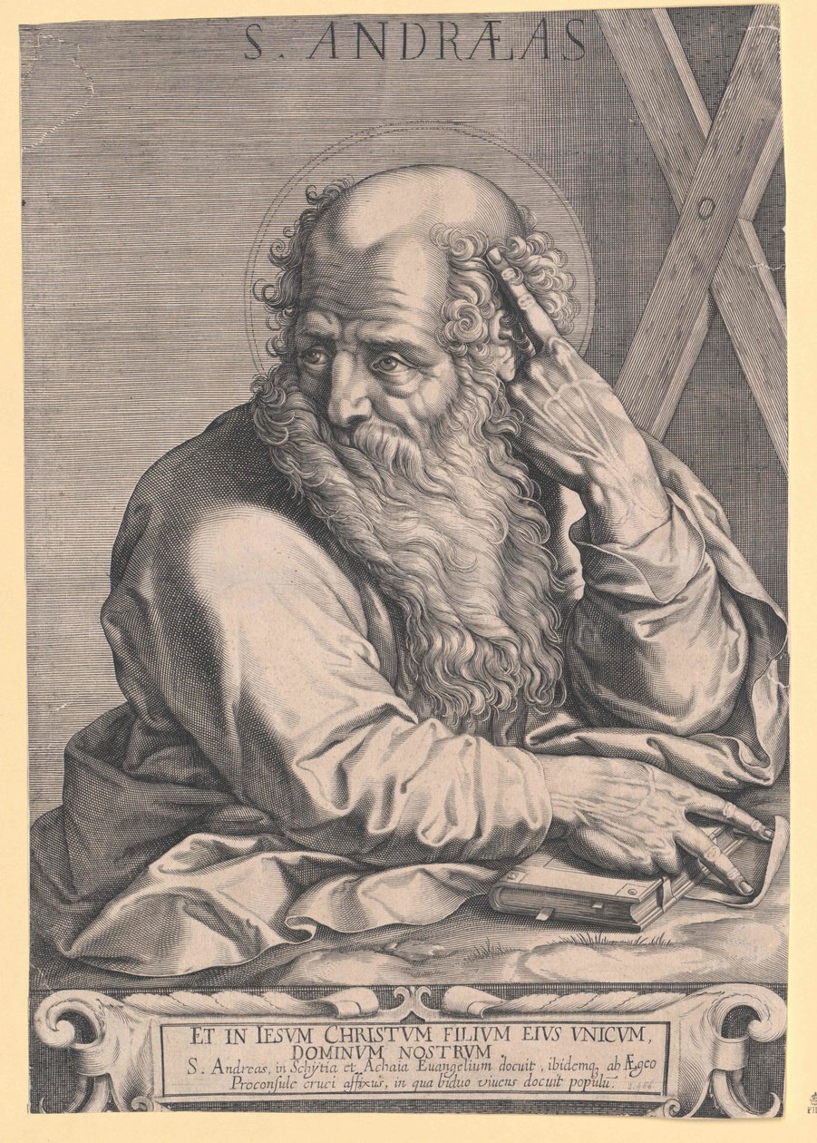 Święty apostoł Andreas autorstwa Artist Unknown