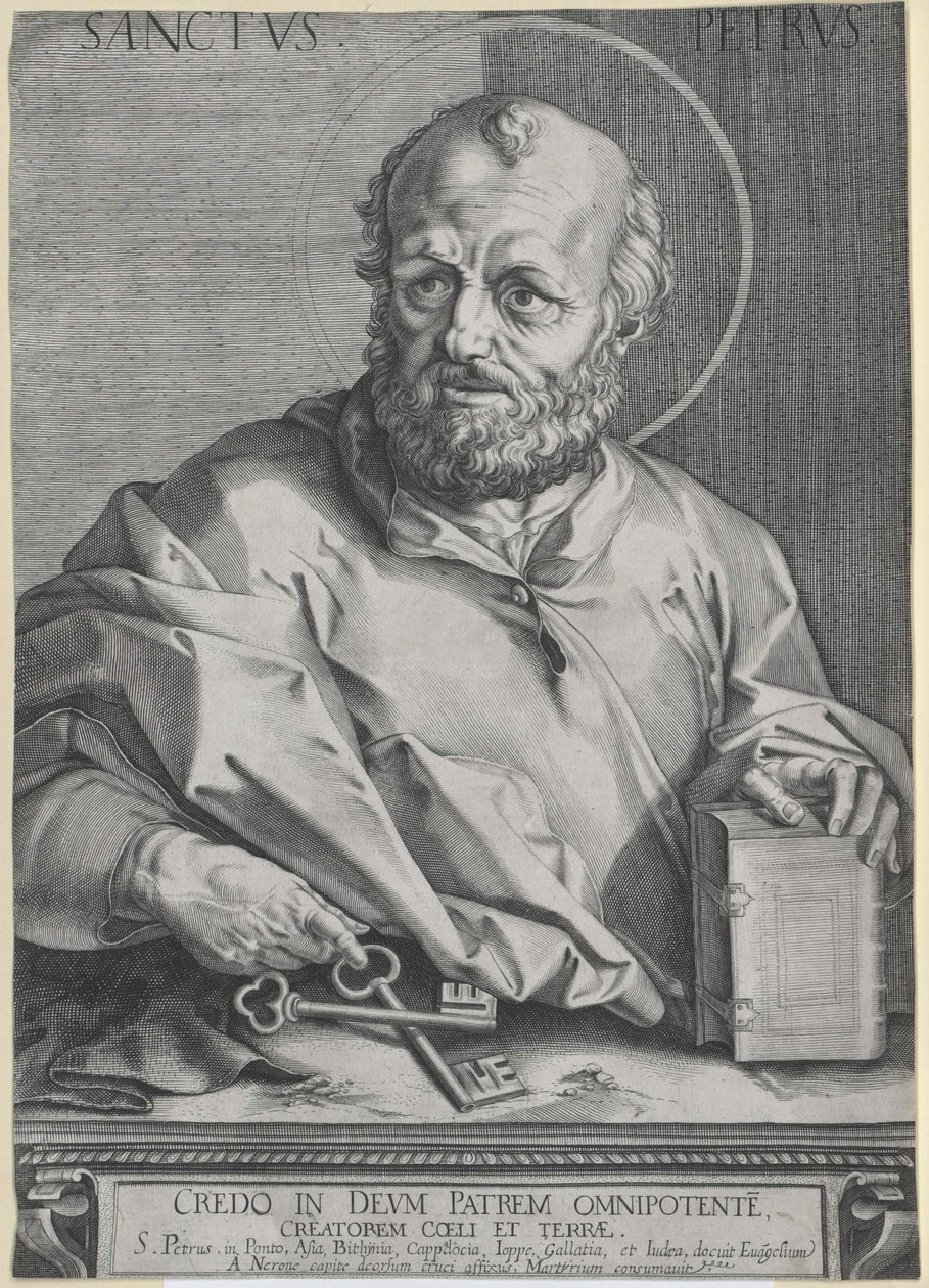 Święty apostoł Piotr autorstwa Artist Unknown