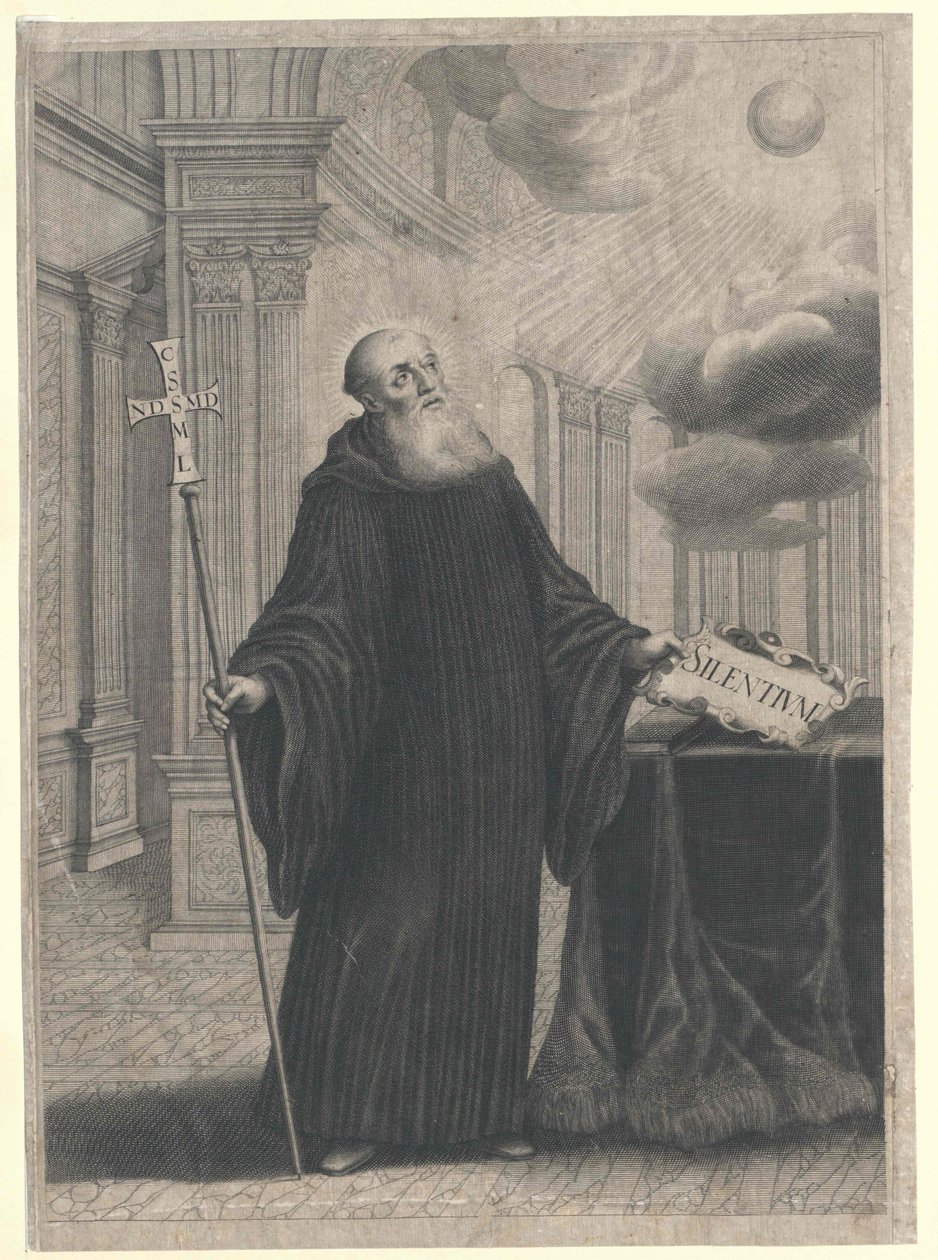 Święty Benedykt z Nursji autorstwa Artist Unknown