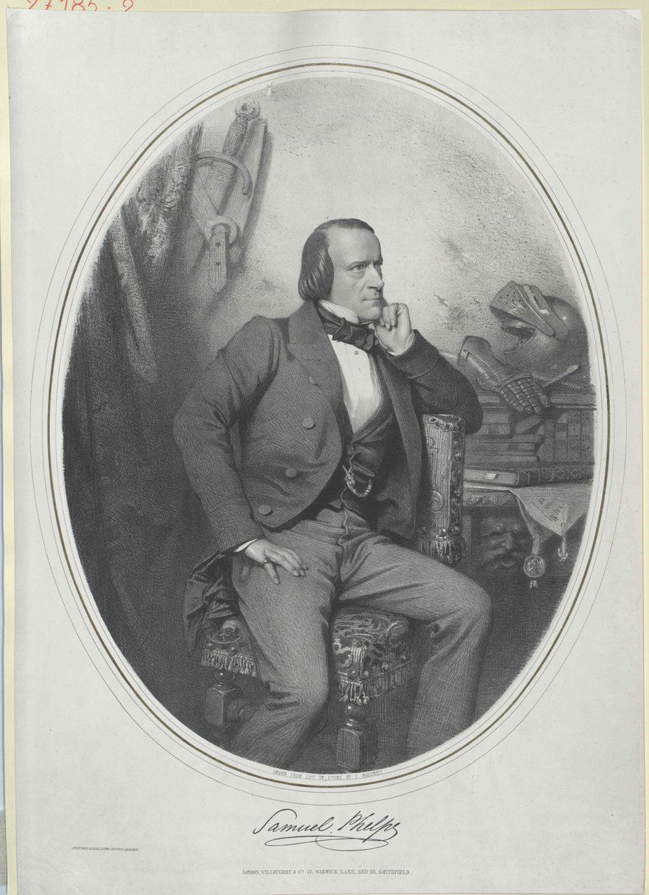 Samuel Phelps autorstwa Artist Unknown