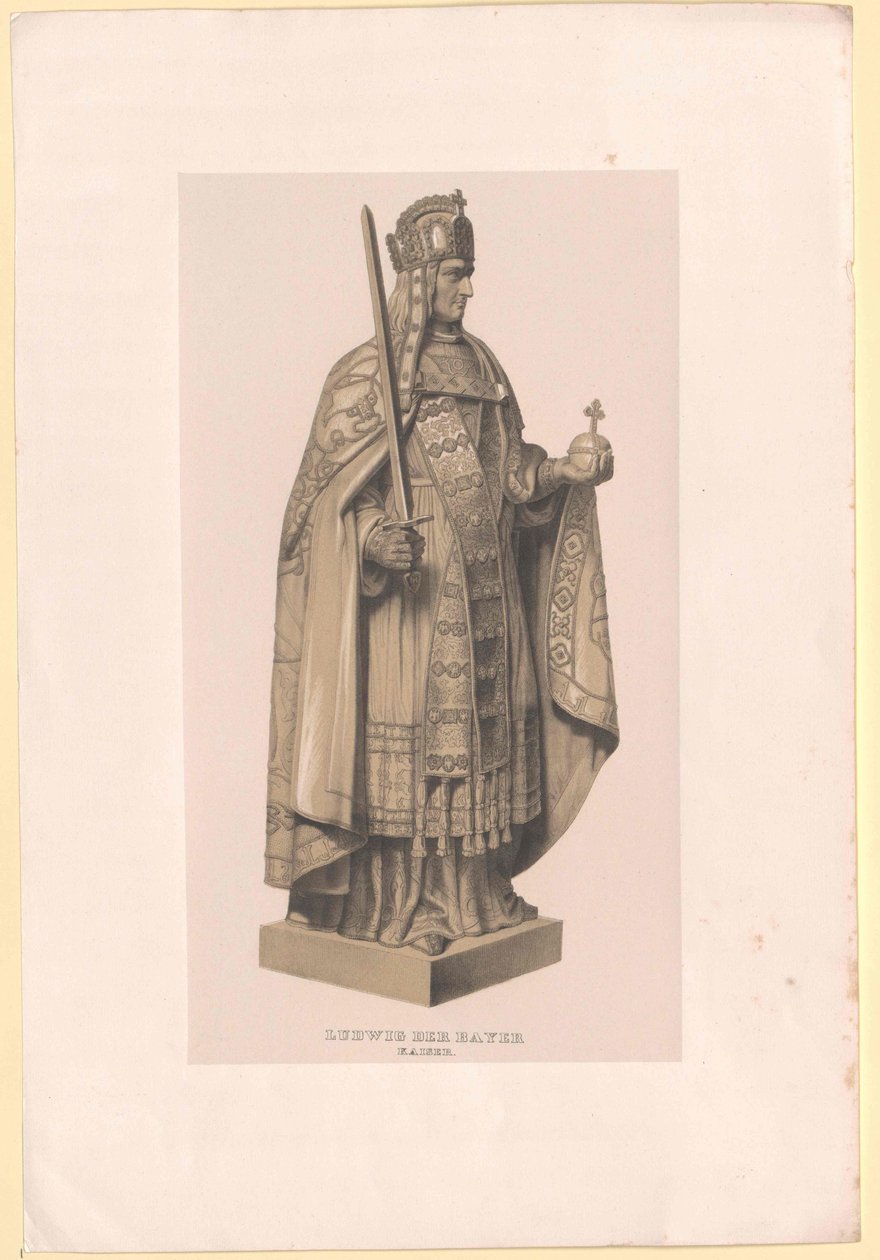 Bawarski cesarz Ludwik IV autorstwa Artist Unknown