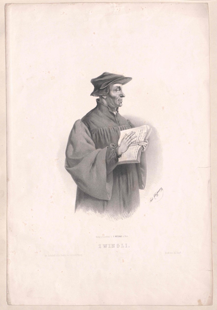 Ulrich Zwingli autorstwa Artist Unknown