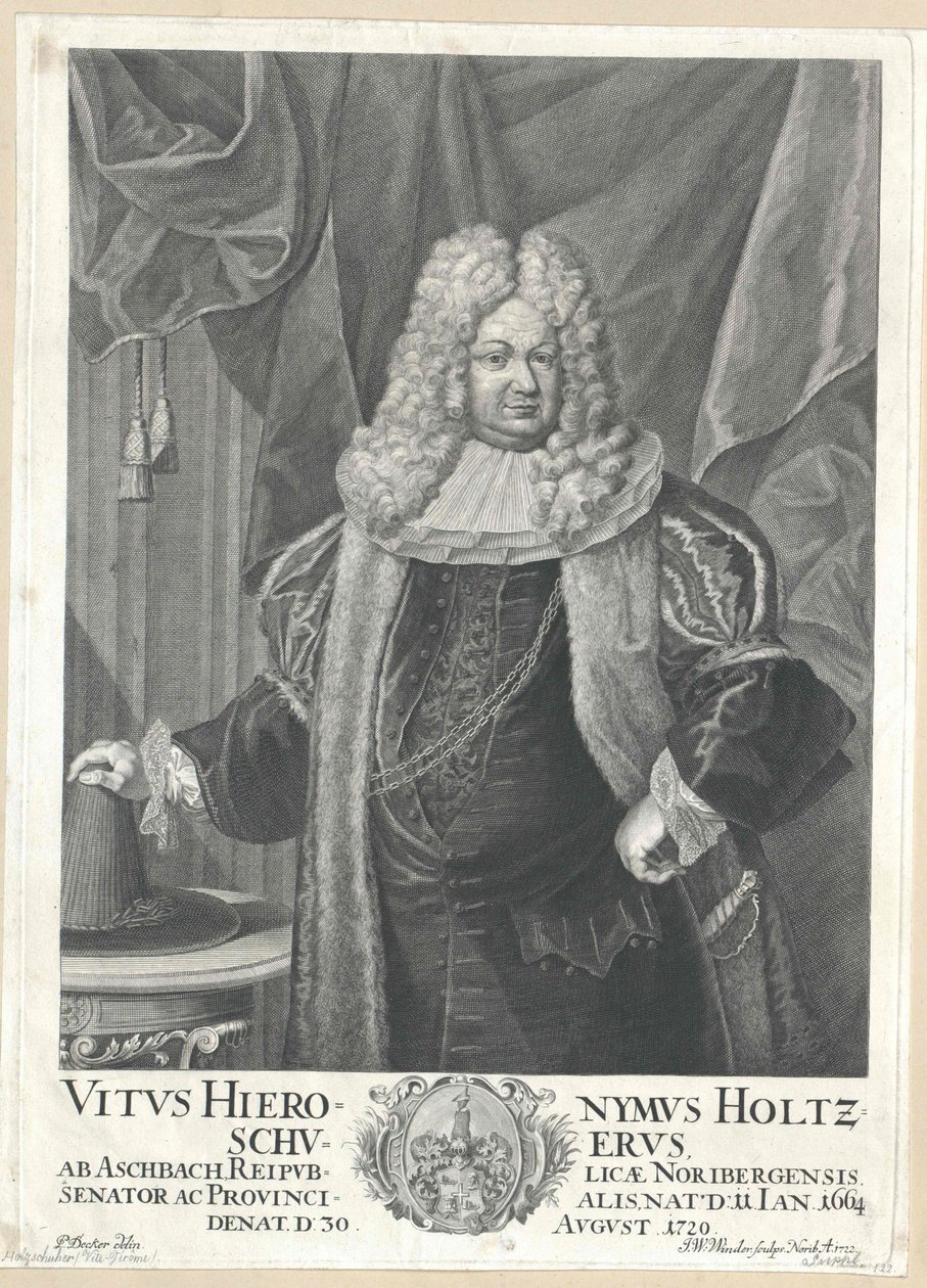 Vitus Jerome Holzschuher z Aspach autorstwa Artist Unknown