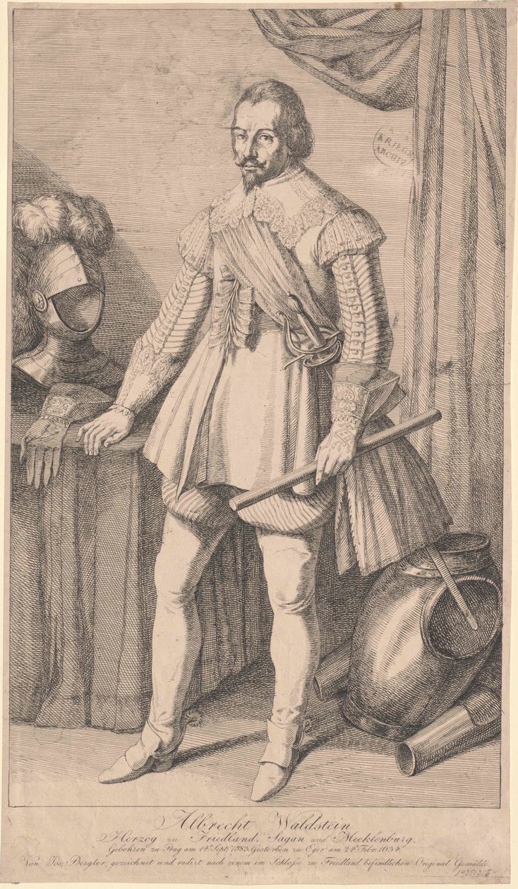 Wallenstein, autorstwa Artist Unknown