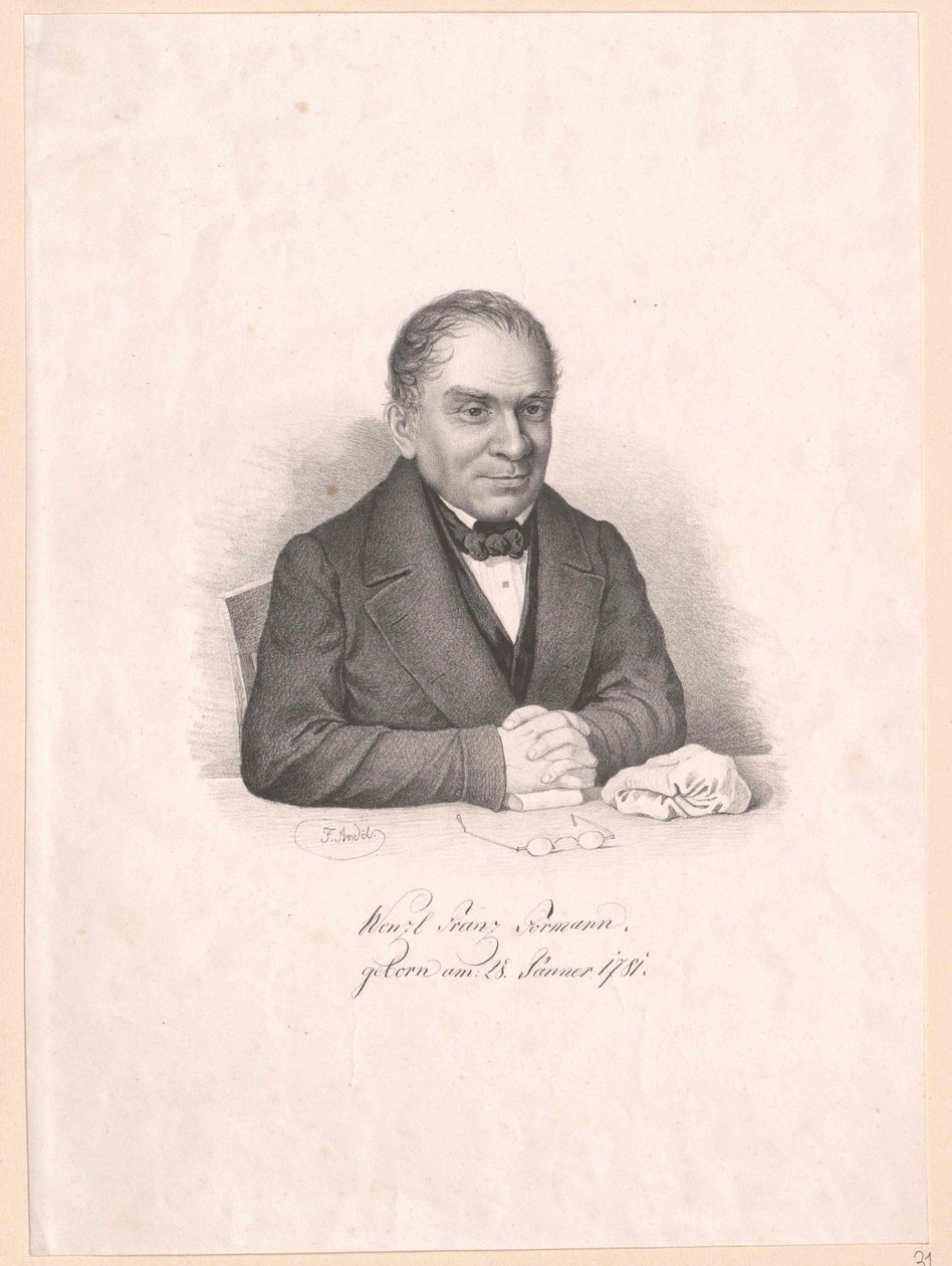 Wenzel Franz Formann (druk) autorstwa Artist Unknown