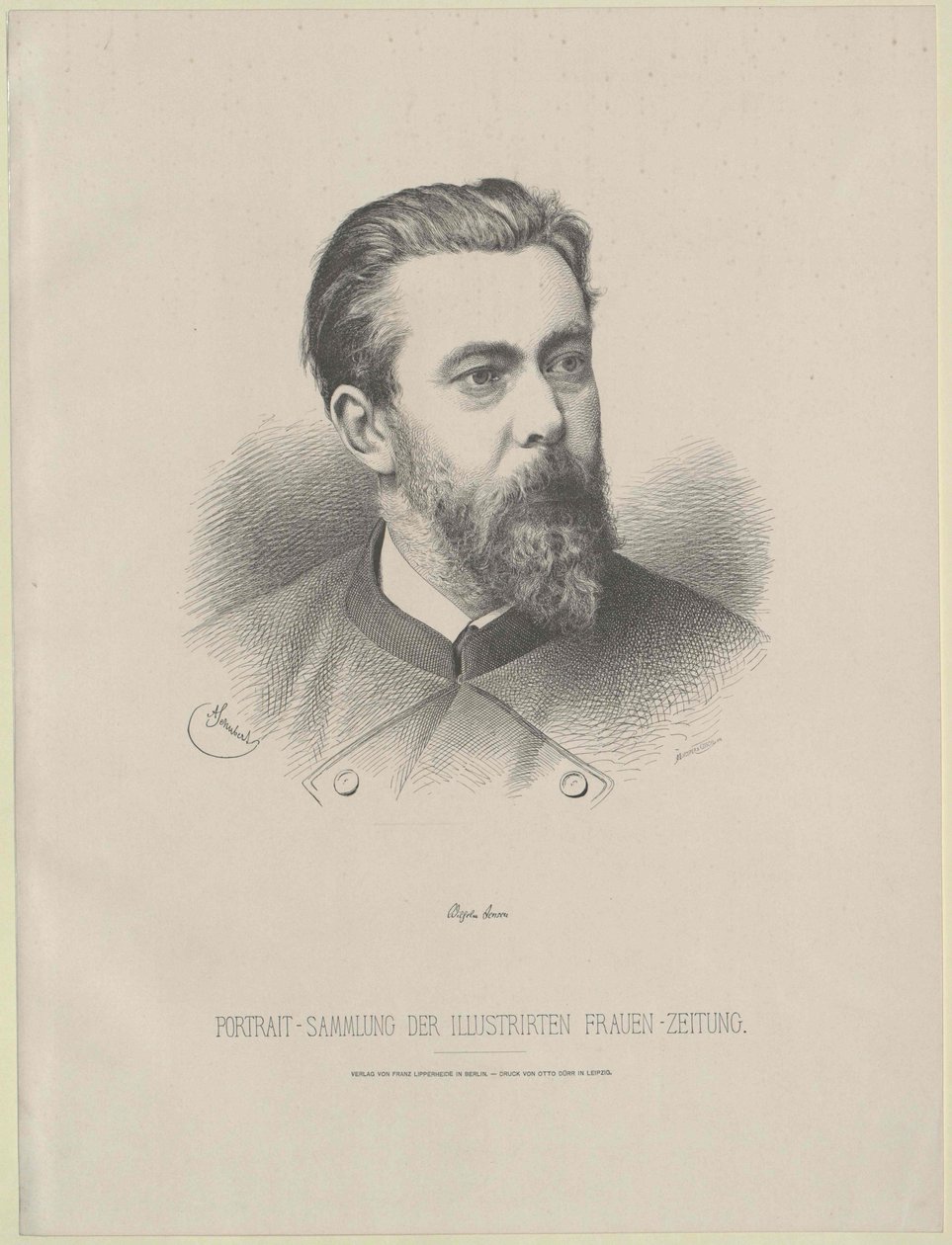 Wilhelm Jensen autorstwa Artist Unknown