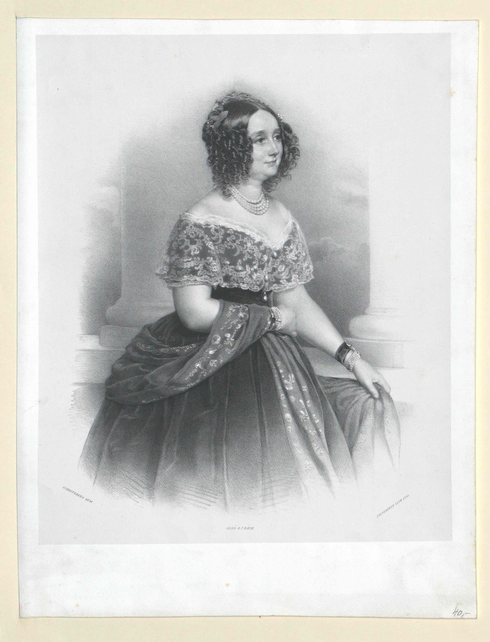 Wilhelmina hrabina Colloredo-Mannsfeld autorstwa Artist Unknown