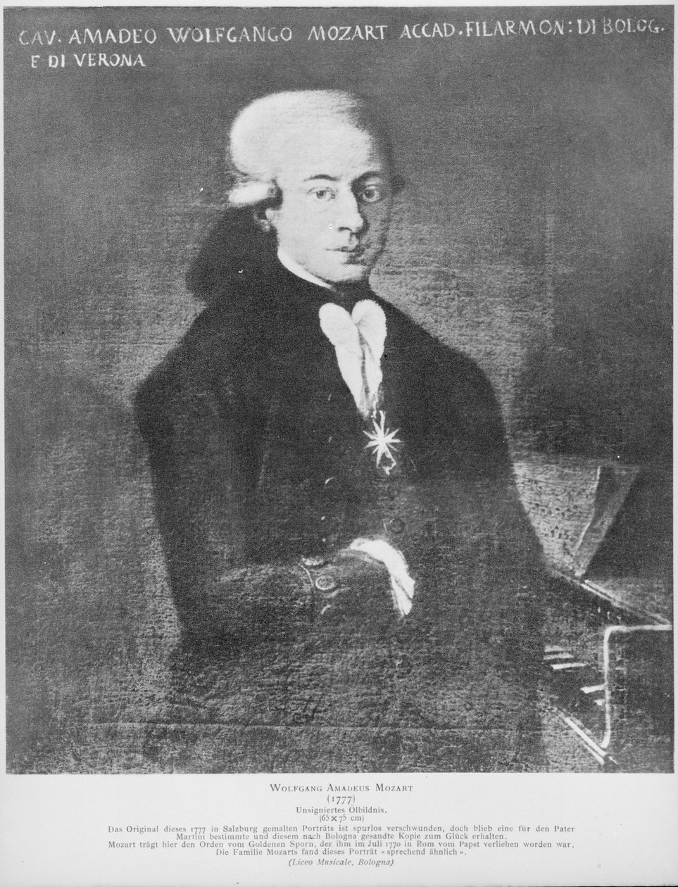 Wolfgang Amadeusz Mozart autorstwa Artist Unknown