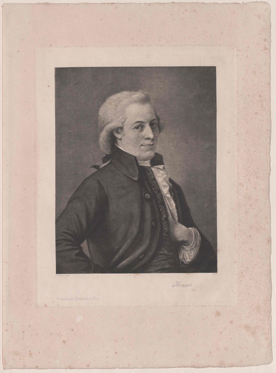 Wolfgang Amadeusz Mozart autorstwa Artist Unknown